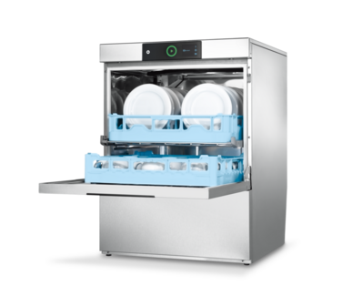Hobart voorlader vaatwasmachine Premax FP met ingebouwde waterontharder